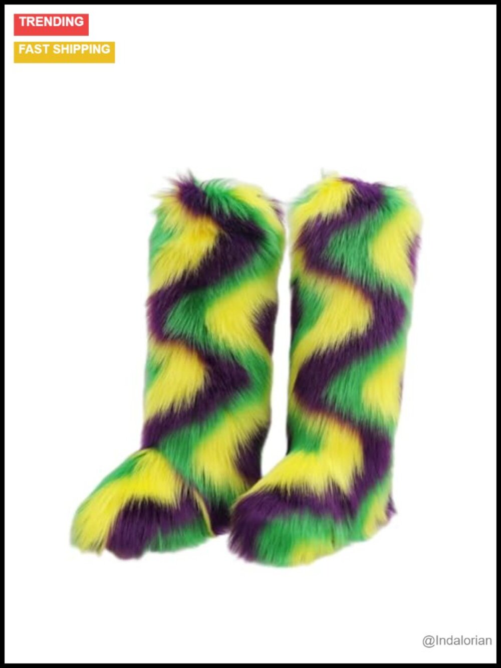 Faux Fur Knee-High Winter Boots